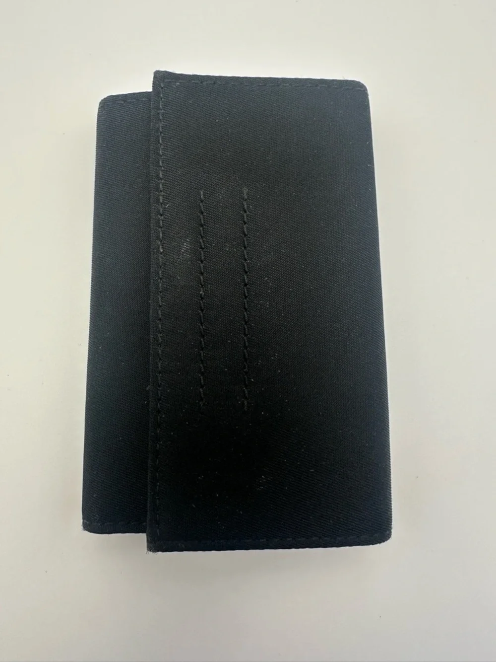 Prada Key Wallet Keychain Black Velcro Tessuto Sport Certificate Authenticity